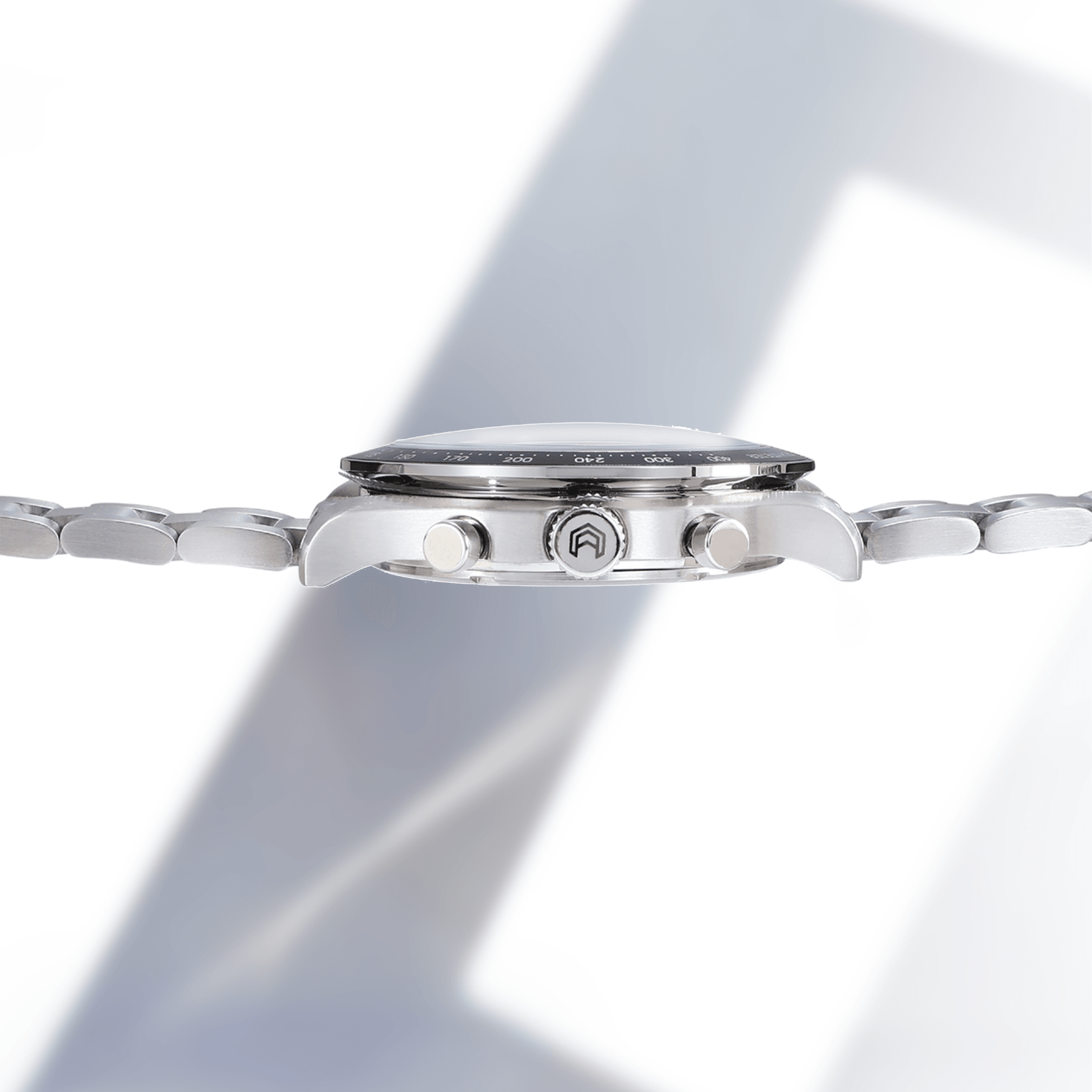 Pitstop Luxury Watch Reverse Panda Steel Strap Racing Timepiece ...